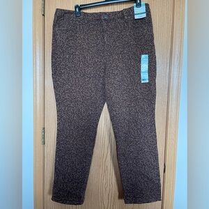 Terra & Sky Brown Leopard Print Straight Leg Jeans